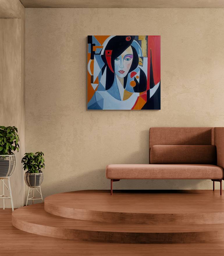 Original Figurative Abstract Painting by Lena Logart