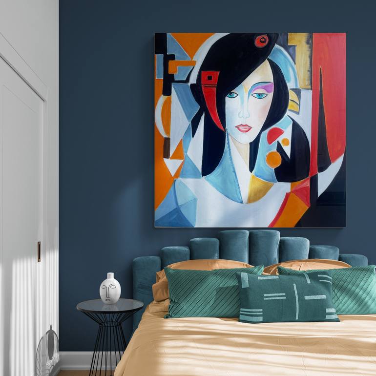 Original Figurative Abstract Painting by Lena Logart