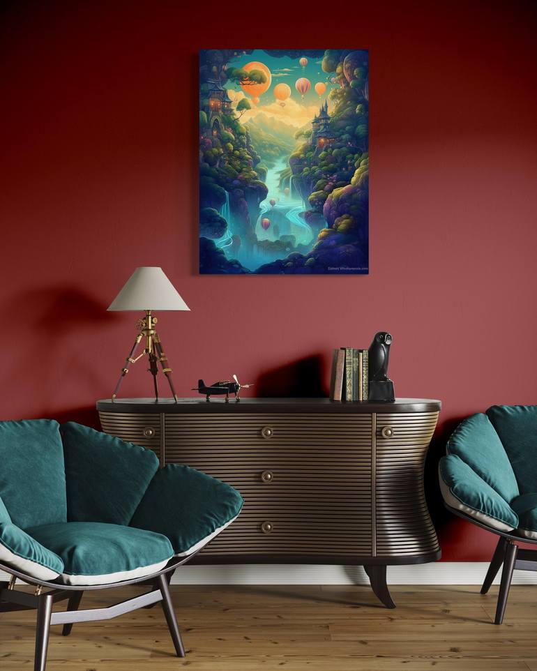 Original Digital Art Landscape Digital by Lena Logart