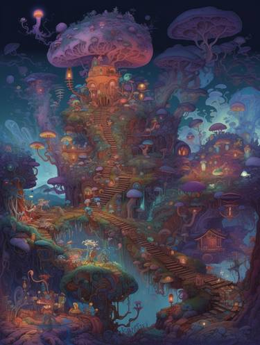 Original Digital Art Landscape Digital by Lena Logart