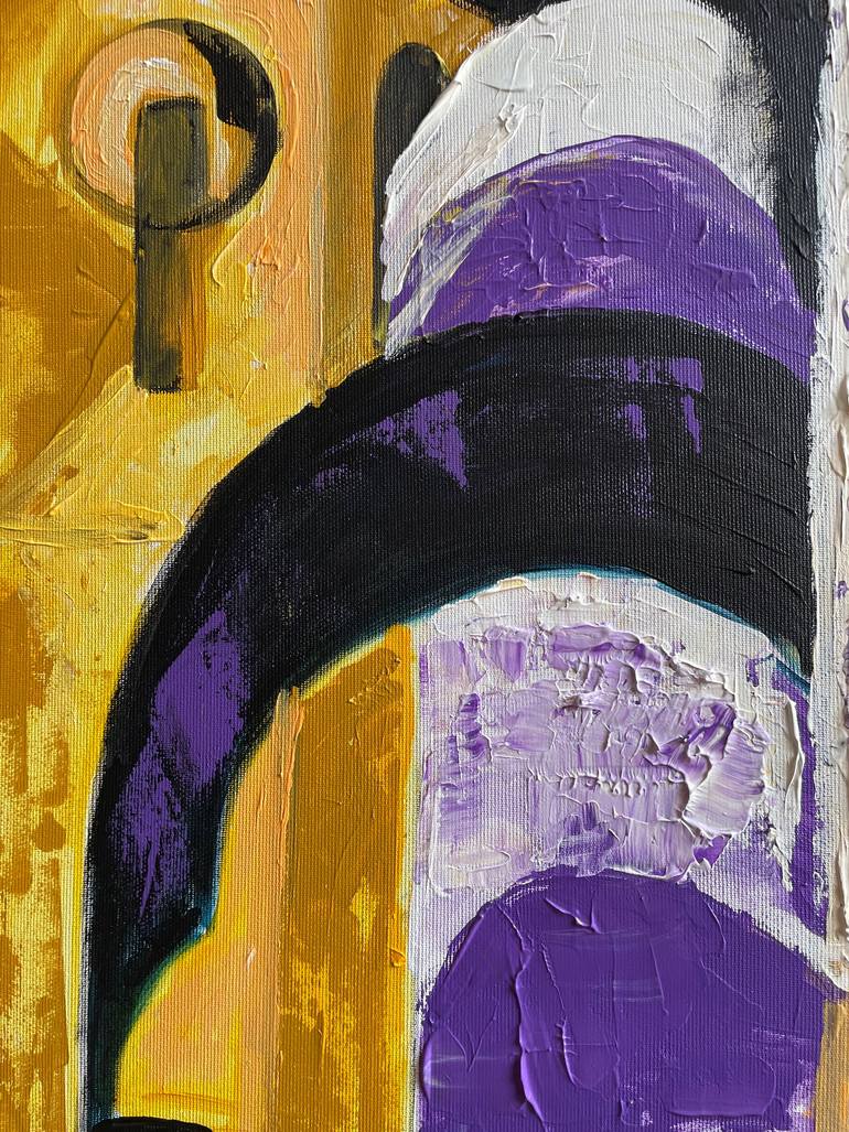 Original Geometric Abstract Painting by Lena Logart