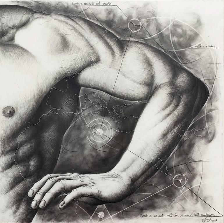 Original Contemporary Body Drawing by Marco Monaldi