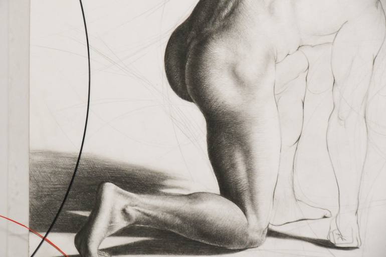 Original Figurative Nude Drawing by Marco Monaldi