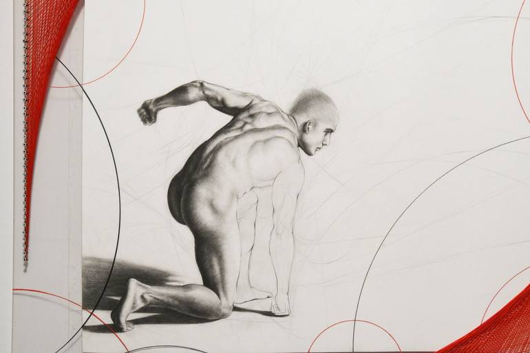 Original Figurative Nude Drawing by Marco Monaldi