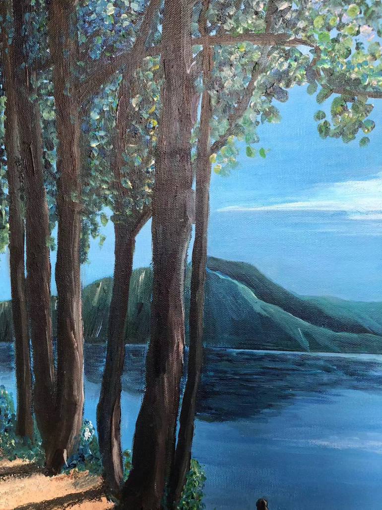 Original Contemporary Landscape Painting by Henriette Hua Wang