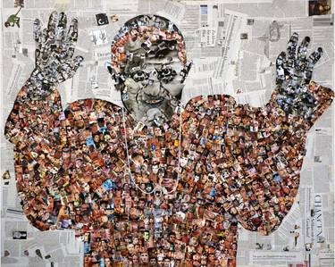 Original Religious Collage by Stanislav Belovski