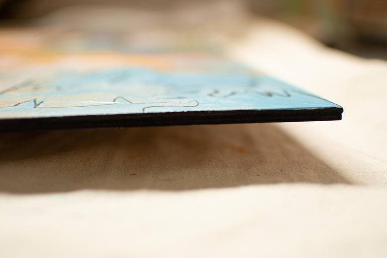 Original Abstract Expressionism People Painting by Miranda Aubret