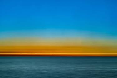 CHROMASCAPE 047: NYC SKYLINE AT SUNSET FROM PAULUS HOOK PIER thumb