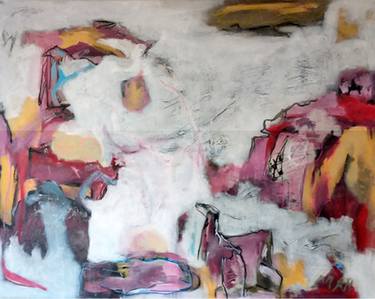 Original Abstract Expressionism Abstract Painting by Marian Roymans