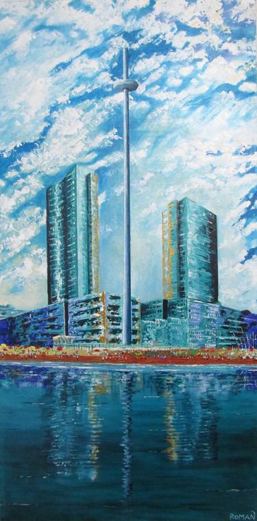 Original Impressionism Cities Paintings by Zsolt Roman