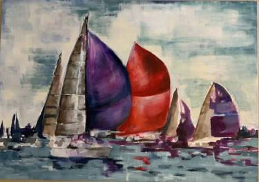 Original Figurative Boat Paintings by Stefano Uggè