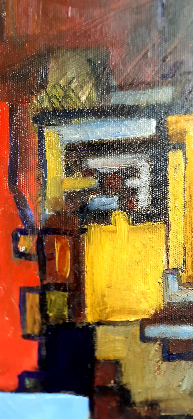 Original Cubism Geometric Painting by James Mccormack