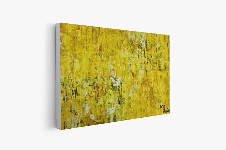 Original Abstract Expressionism Abstract Painting by Leng Tran