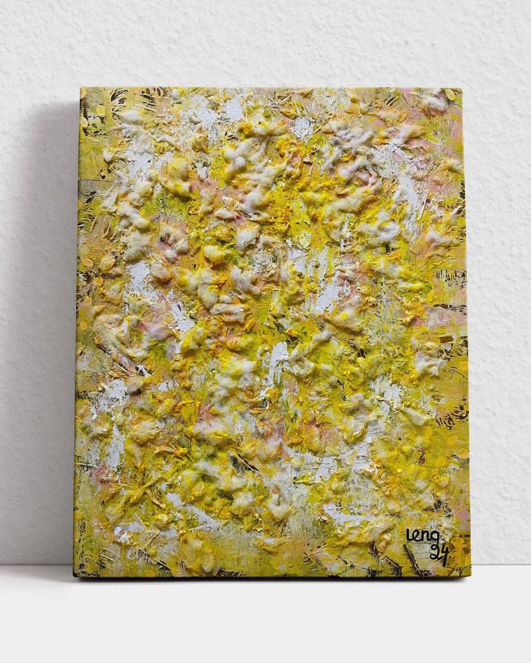 Original Abstract Expressionism Abstract Painting by Leng Tran
