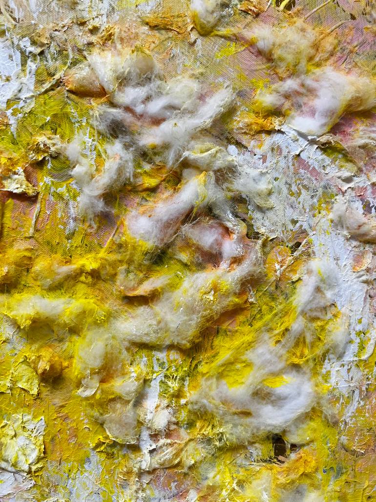 Original Abstract Expressionism Abstract Painting by Leng Tran