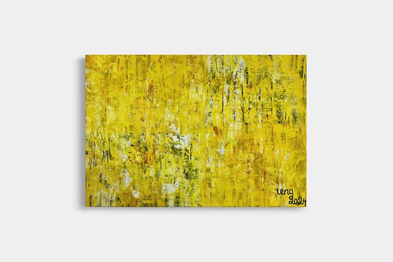 Original Abstract Expressionism Abstract Painting by Leng Tran