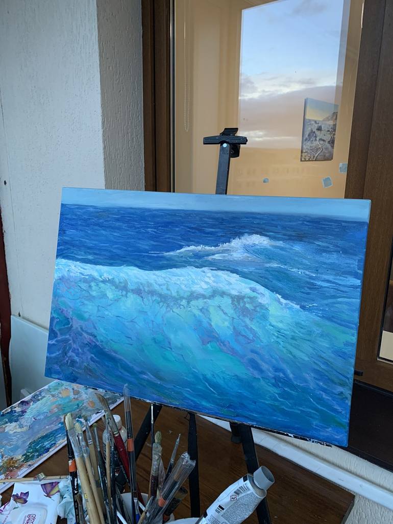 Original Seascape Painting by Lena Dil