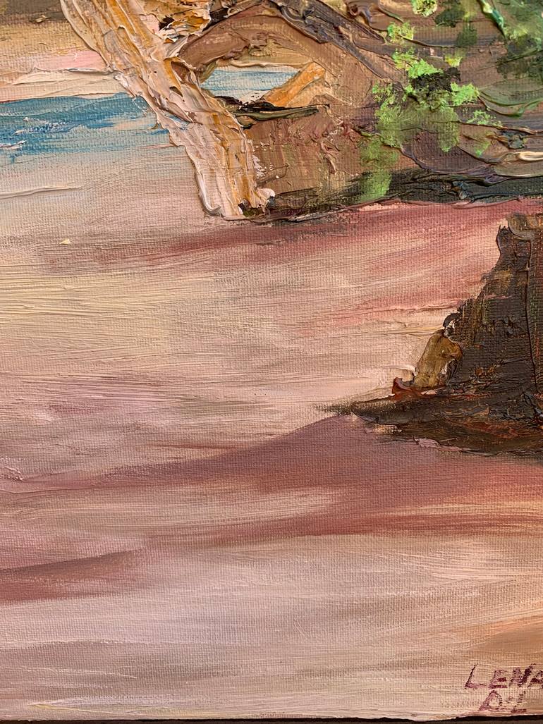 Original Contemporary Beach Painting by Lena Dil