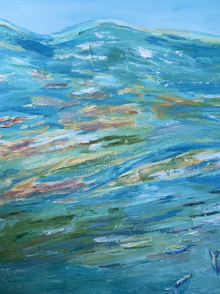 Original Abstract Expressionism Water Painting by Lena Dil