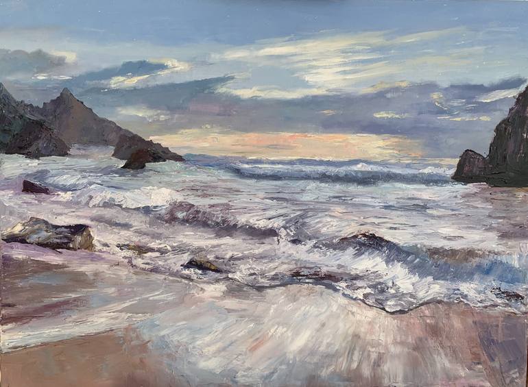 Original Contemporary Seascape Paintings by Lena Dil