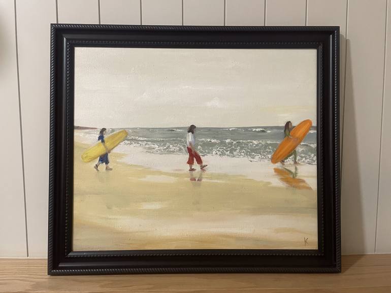 Original Beach Painting by Keerthana Mahadevappa