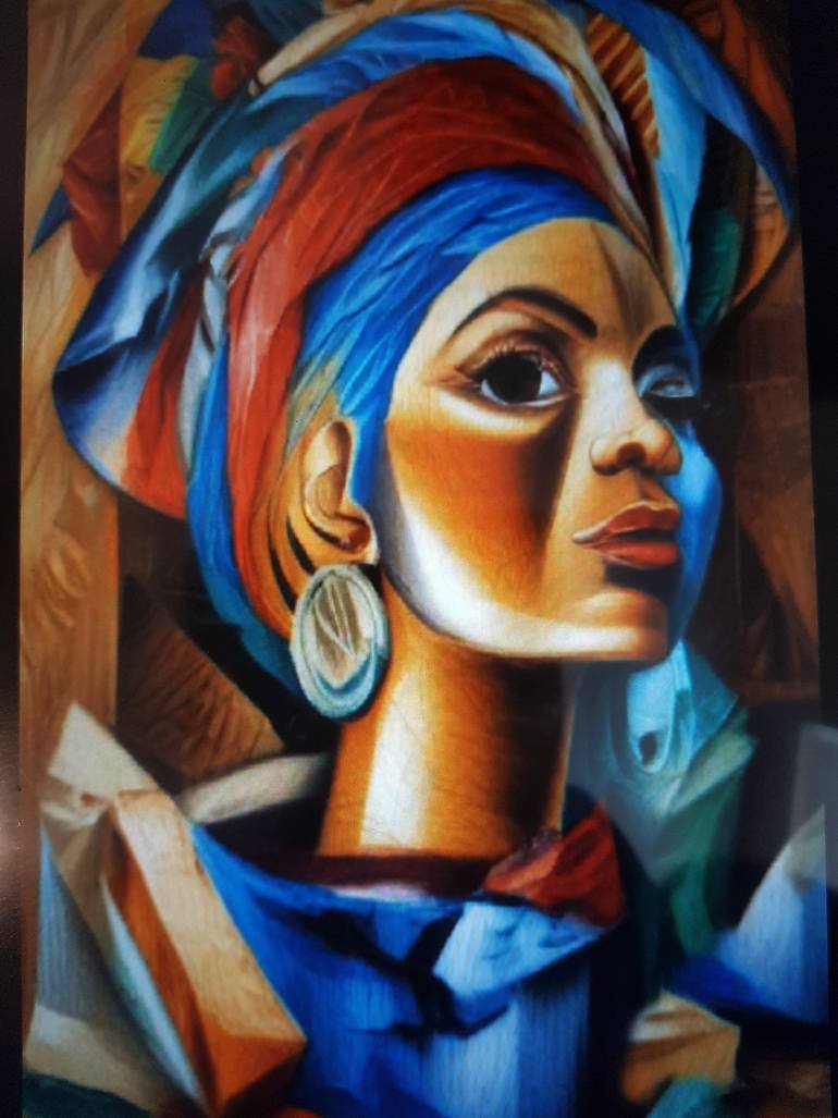 Original Abstract Women Painting by Gabriel Chinye