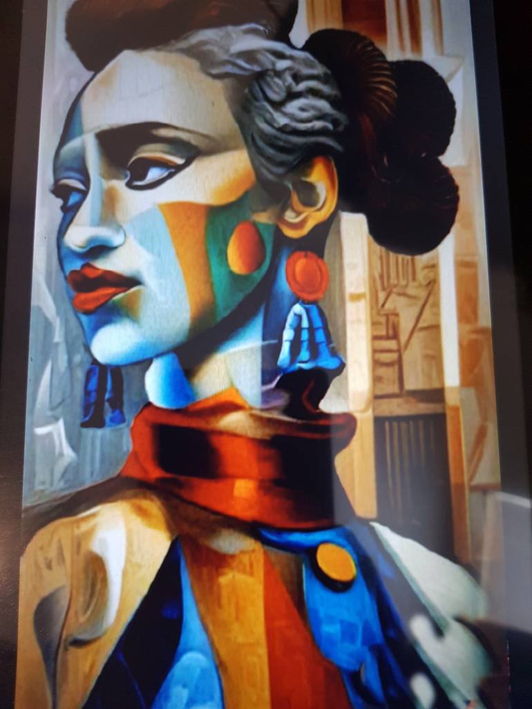 Original Abstract Women Painting by Gabriel Chinye