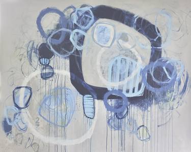 Original Abstract Expressionism Abstract Mixed Media by Carolina Garcia