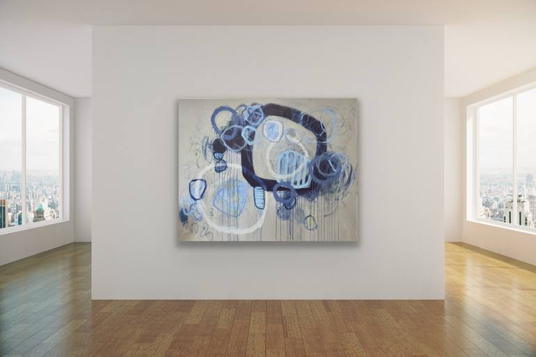 Original Abstract Expressionism Abstract Mixed Media by Carolina Garcia
