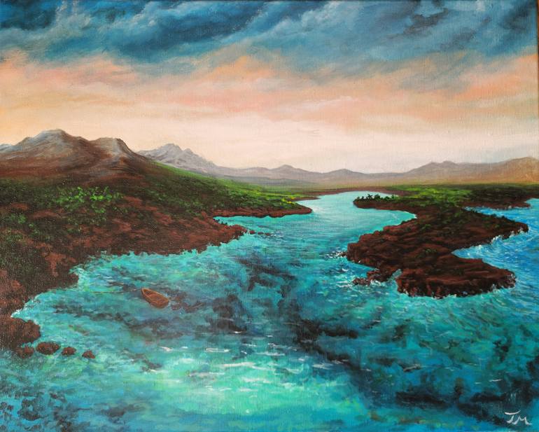 Original Surrealism Landscape Painting by Tom MacDonald