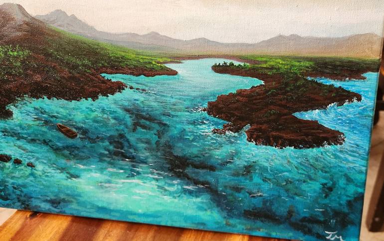 Original Surrealism Landscape Painting by Tom MacDonald