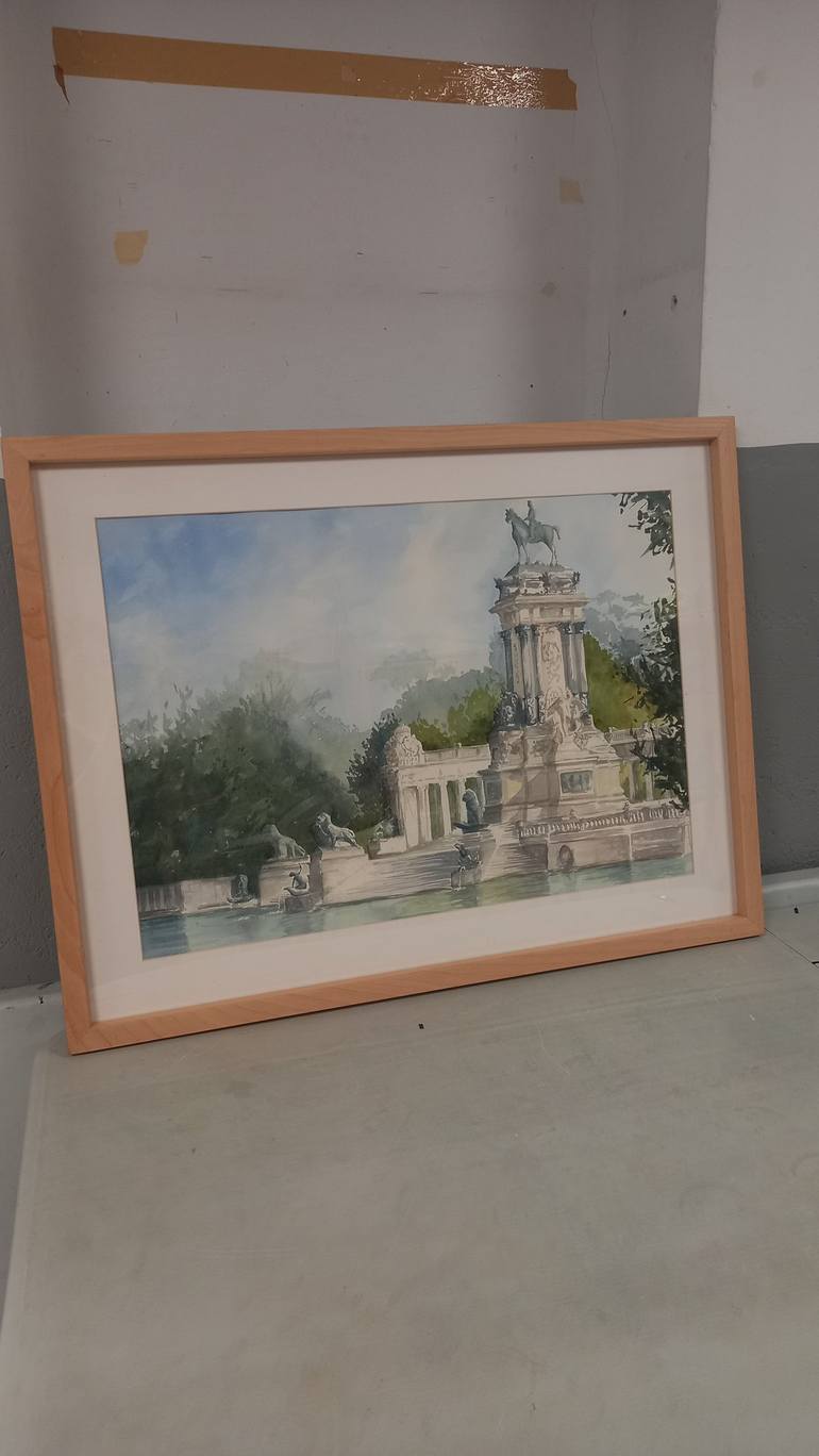 Original Architecture Painting by Iciar Cámara