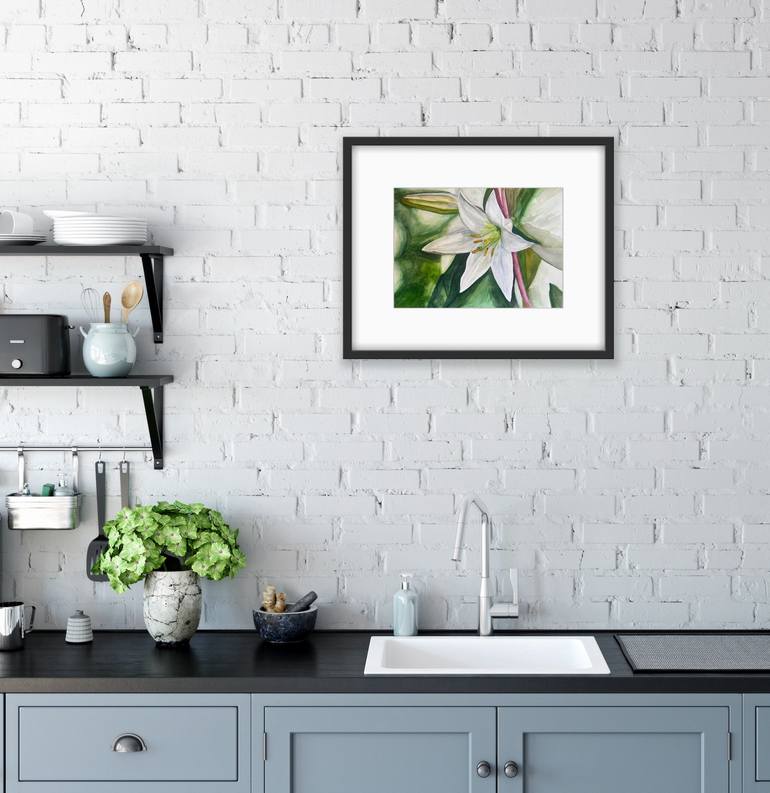 Original Classicism Floral Painting by Rima Lobanova