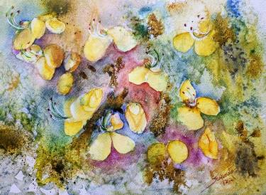 Print of Abstract Floral Paintings by Solange Esposito