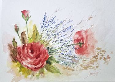Print of Floral Paintings by Solange Esposito