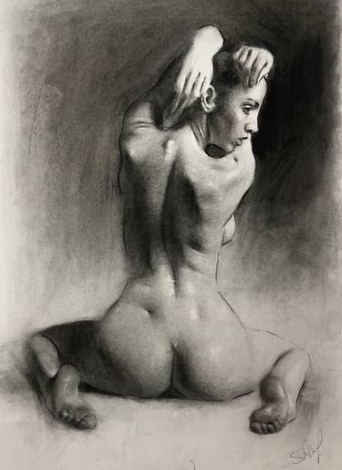Print of Realism Body Drawings by Sherif Salah