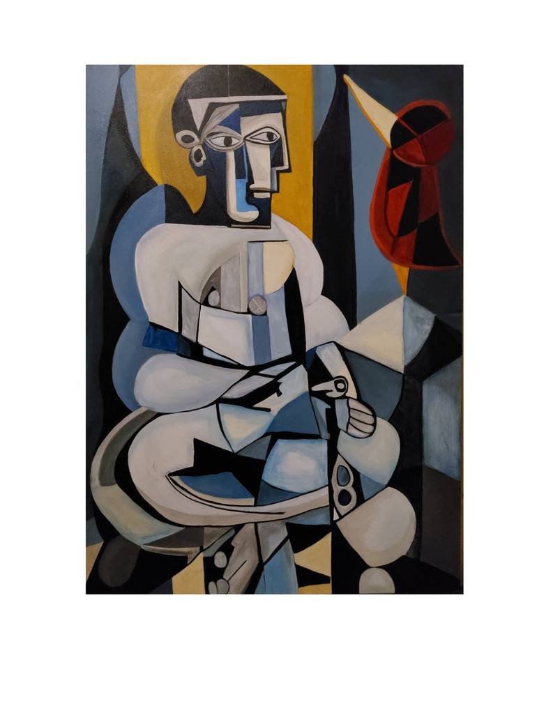 Original Cubism Fantasy Paintings by Tebo Solis