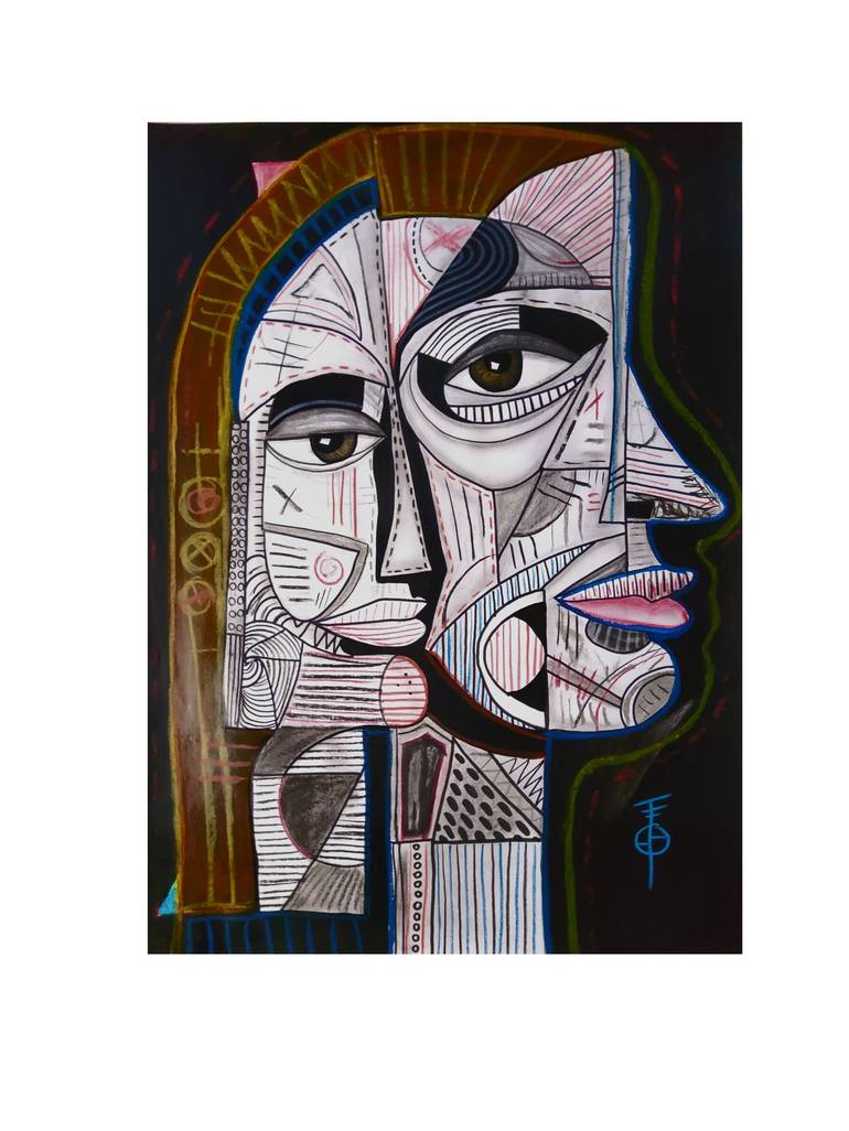 Original Figurative Abstract Paintings by Tebo Solis
