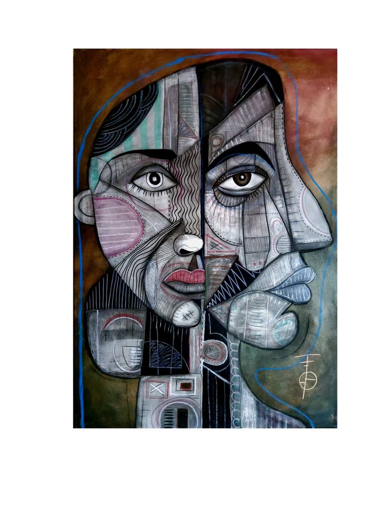Original Figurative Abstract Paintings by Tebo Solis
