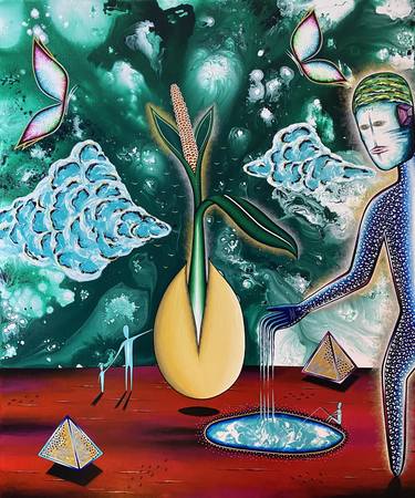 Original Surrealism Religion Paintings by Marc Urgell Cloquell