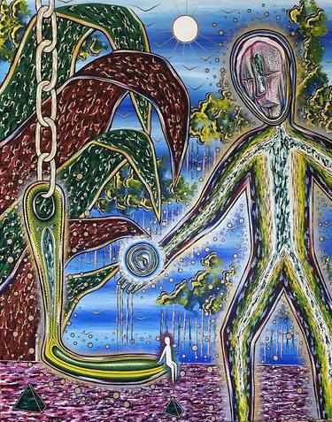 Original Surrealism Nature Paintings by Marc Urgell Cloquell