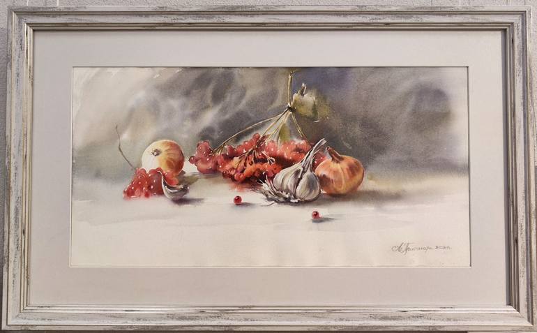 Original Classicism Still Life Painting by Alla Prisacar 