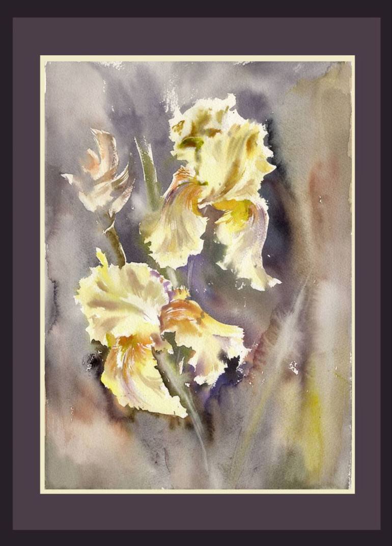 Original Baroque Floral Painting by Alla Prisacar 