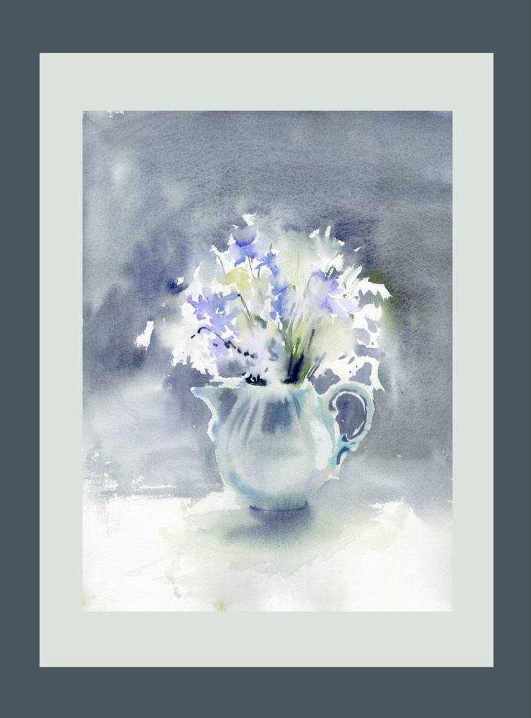 Original Contemporary Floral Painting by Alla Prisacar 