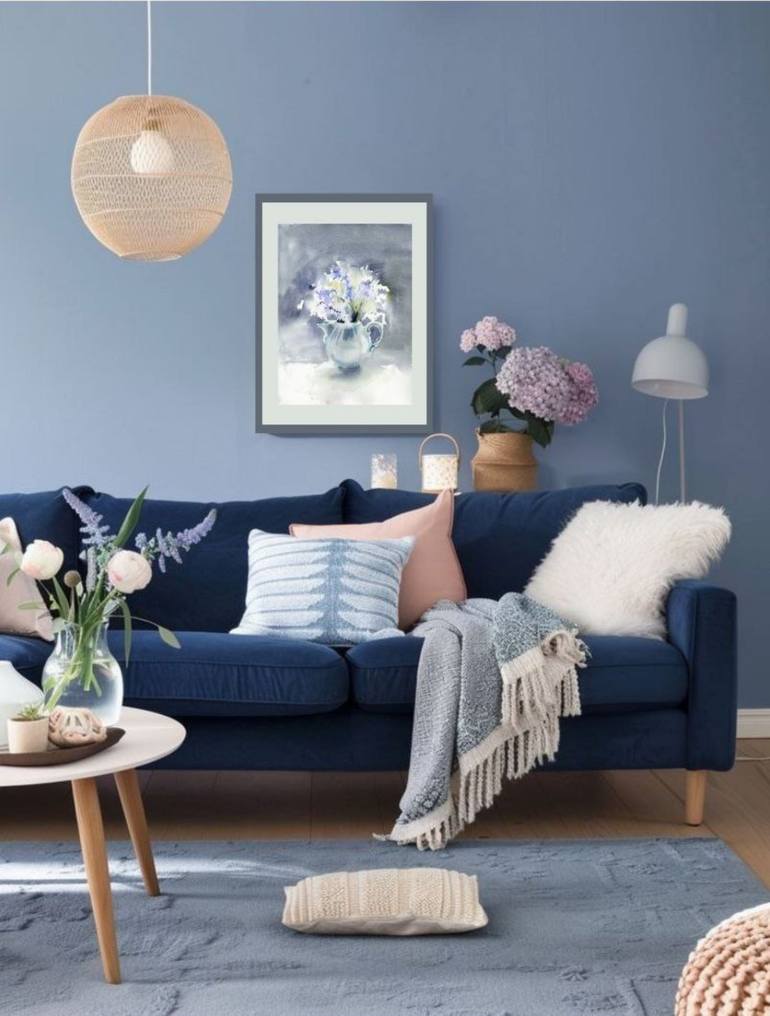 Original Contemporary Floral Painting by Alla Prisacar 