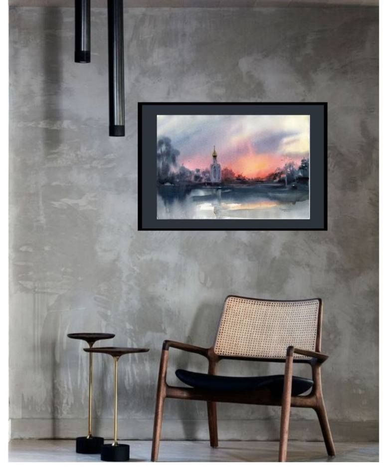 Original Contemporary Landscape Painting by Alla Prisacar 