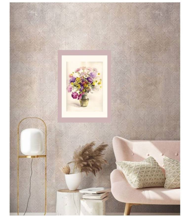 Original Classicism Floral Painting by Alla Prisacar 