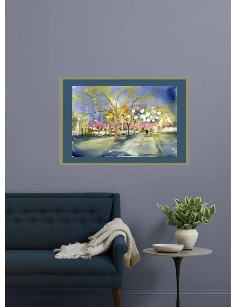 Original Contemporary Landscape Painting by Alla Prisacar 