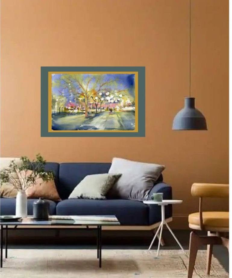 Original Contemporary Landscape Painting by Alla Prisacar 