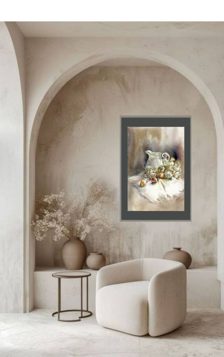 Original Classicism Still Life Painting by Alla Prisacar 